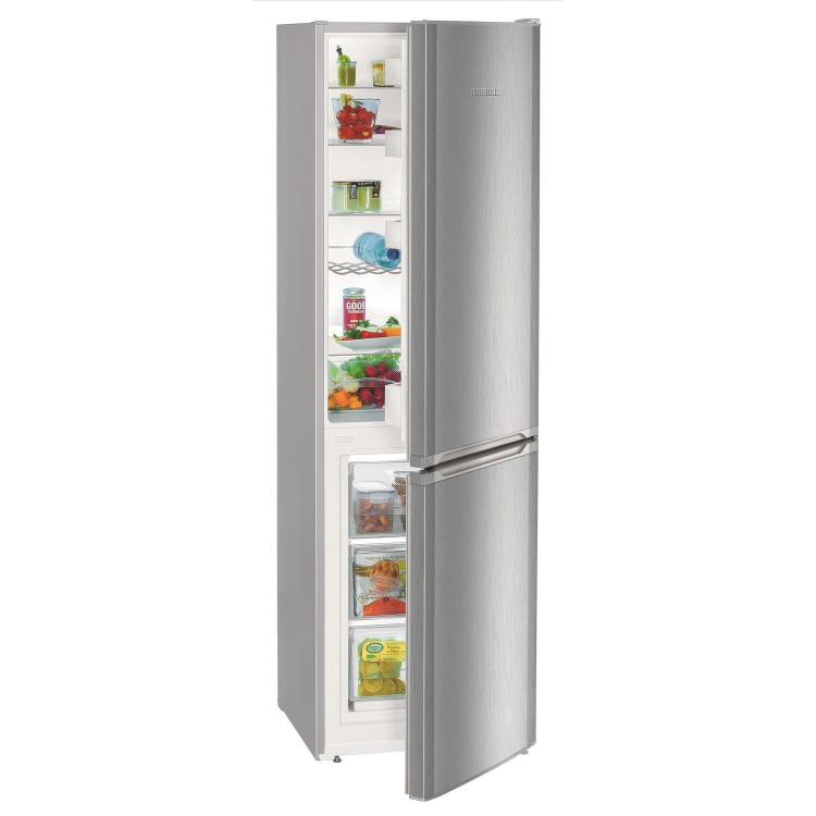 Liebherr 296 Litre 60/40 Freestanding Fridge Freezer With VarioSpace  - Stainless steel look