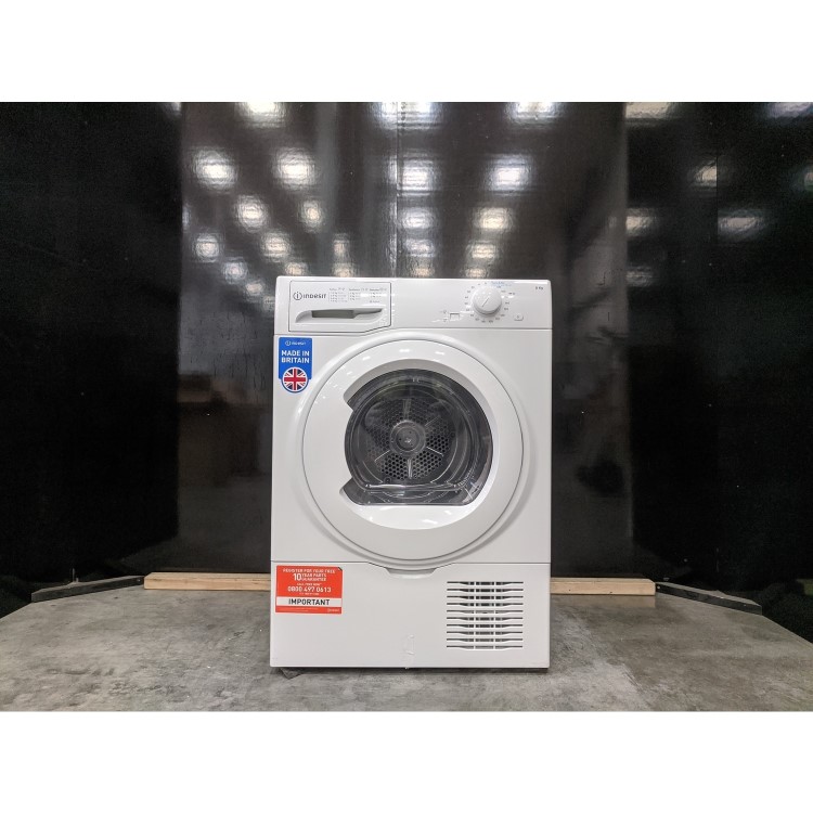 Refurbished Indesit I2D81WUK Freestanding Condenser 8KG Tumble Dryer White