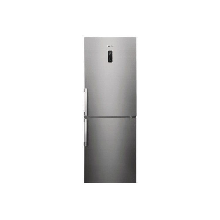 GRADE A2 - Hotpoint NFFUD191X Day 1 302L 195x70cm Freestanding Fridge Freezer - Stainless Steel