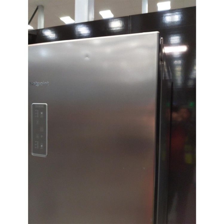 Refurbished Hotpoint NFFUD191X1 Freestanding 444 Litre 60/40 Frost Free Fridge Freezer Stainless Steel