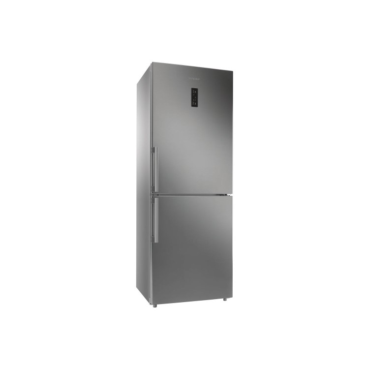GRADE A2 - Hotpoint NFFUD191X Day 1 302L 195x70cm Freestanding Fridge Freezer - Stainless Steel
