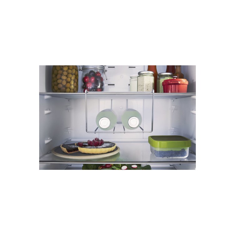 GRADE A2 - Hotpoint NFFUD191X Day 1 302L 195x70cm Freestanding Fridge Freezer - Stainless Steel