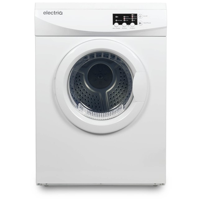 electriQ 7kg Vented Tumble Dryer - White