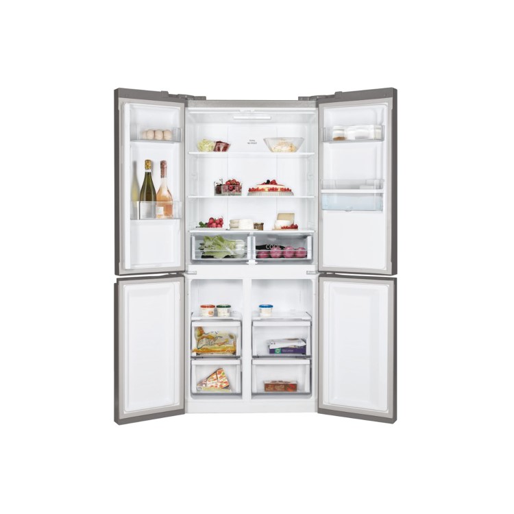 Hoover H-Fridge 700 Maxi 432 Litre Four Door Freestanding Fridge Freezer - Gentle Silver
