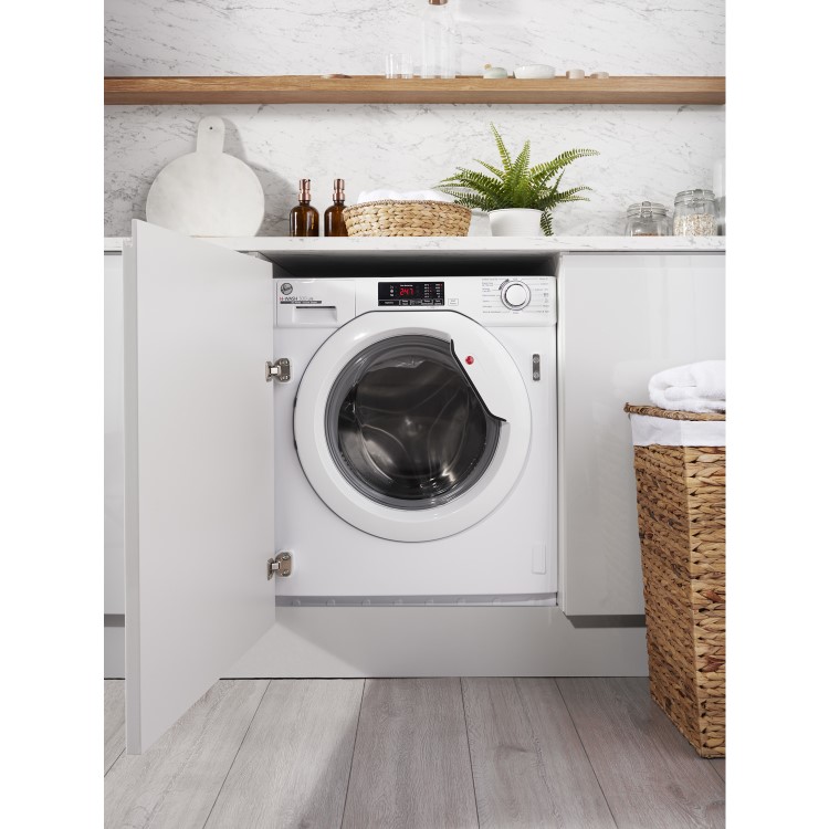Hoover H-WASH 300 Lite 8kg 1400rpm Integrated Washing Machine - White