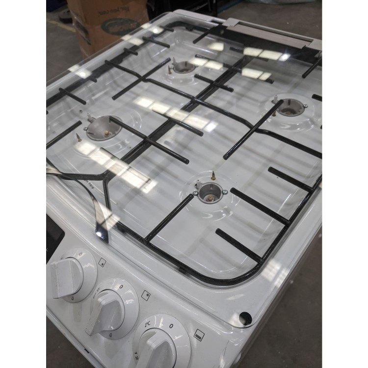 Refurbished Zanussi ZCG43250WA 55cm Double Oven Gas Cooker with Catalytic Liners White