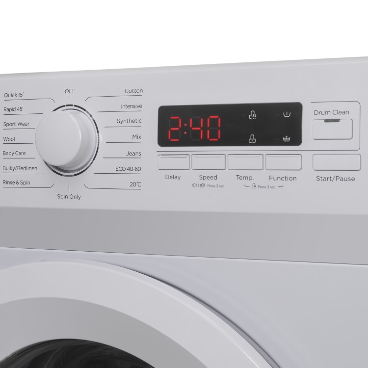 electriQ 9kg 1200rpm Washing Machine - White