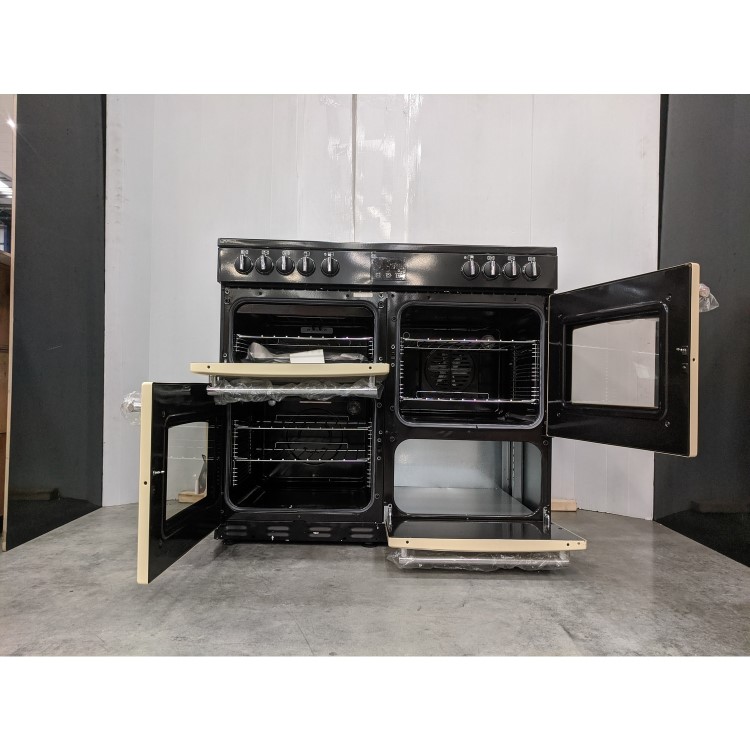 Refurbished Belling Farmhouse 100E 100cm Electric Range Cooker Cream