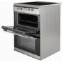 Refurbished Amica AFN6550SS 60cm Double Oven Electric Cooker with Induction Hob Stainless Steel