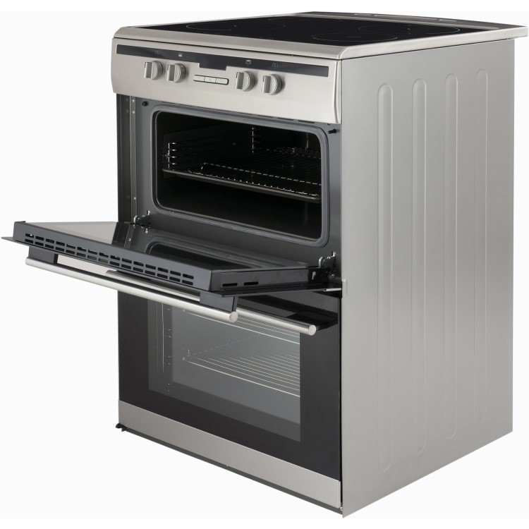 Amica 60cm Double Oven Electric Induction Cooker - Stainless Steel