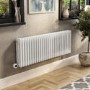 Refurbished White Horizontal Column Smart Electric Radiator with Wi-Fi Thermostat - 1.2kW - H400xW1190mm - Bathroom Safe