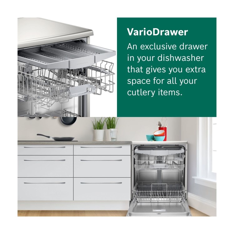 Refurbished Bosch Serie 2 SMS2HVI66G 13 Place Freestanding Dishwasher Silver
