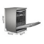 Refurbished Bosch Serie 2 SMS2HVI66G 13 Place Freestanding Dishwasher Silver