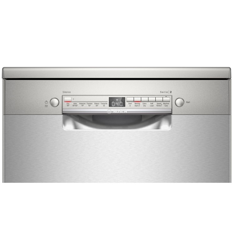 Refurbished Bosch Serie 2 SMS2HVI66G 13 Place Freestanding Dishwasher Silver