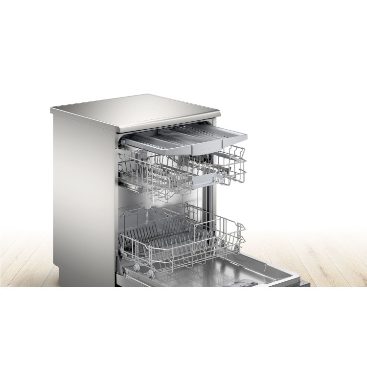 Refurbished Bosch Serie 2 SMS2HVI66G 13 Place Freestanding Dishwasher Silver