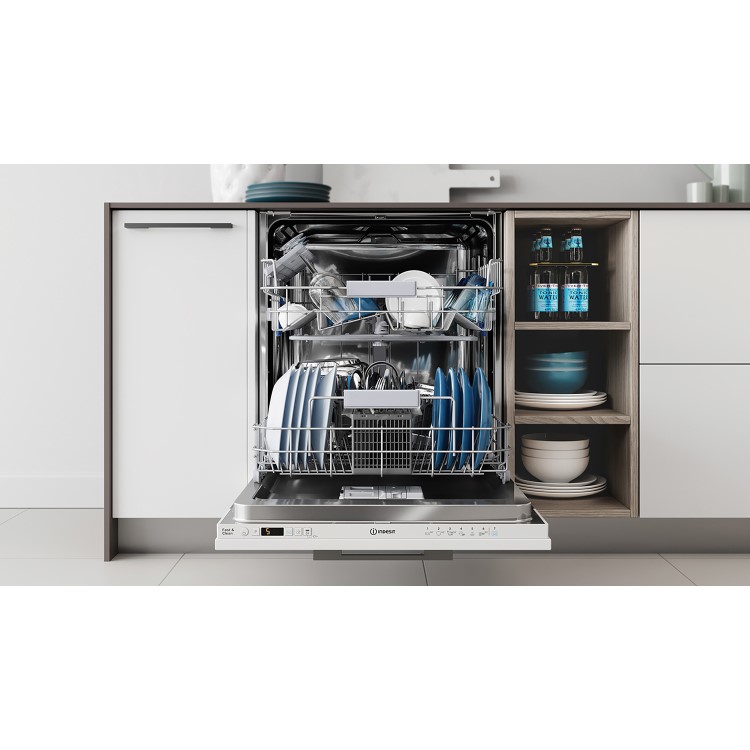 Refurbished Indesit DIC3B16UK 13 Place Fully Integrated Dishwasher White