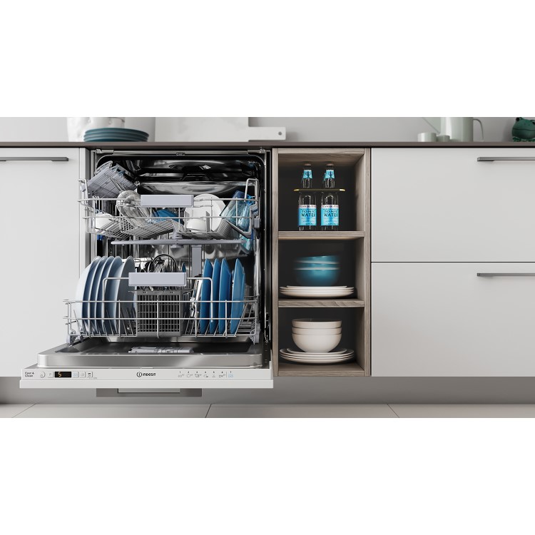 Refurbished Indesit DIC3B16UK 13 Place Fully Integrated Dishwasher White