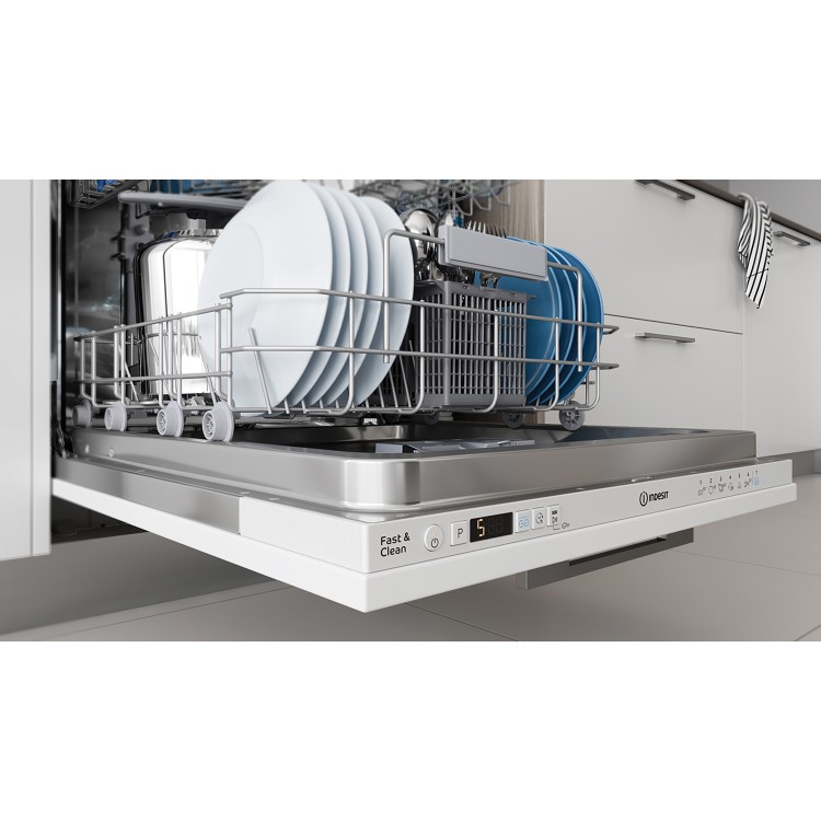 Refurbished Indesit DIC3B16UK 13 Place Fully Integrated Dishwasher White
