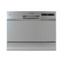 GRADE A3 - electriQ 6 Place Freestanding Compact Table Top Dishwasher - Silver