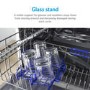 GRADE A3 - electriQ 6 Place Freestanding Compact Table Top Dishwasher - Silver