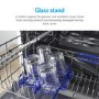 GRADE A3 - electriQ EQDWTTS Freestanding 6 Place Compact Table Top Dishwasher - Silver
