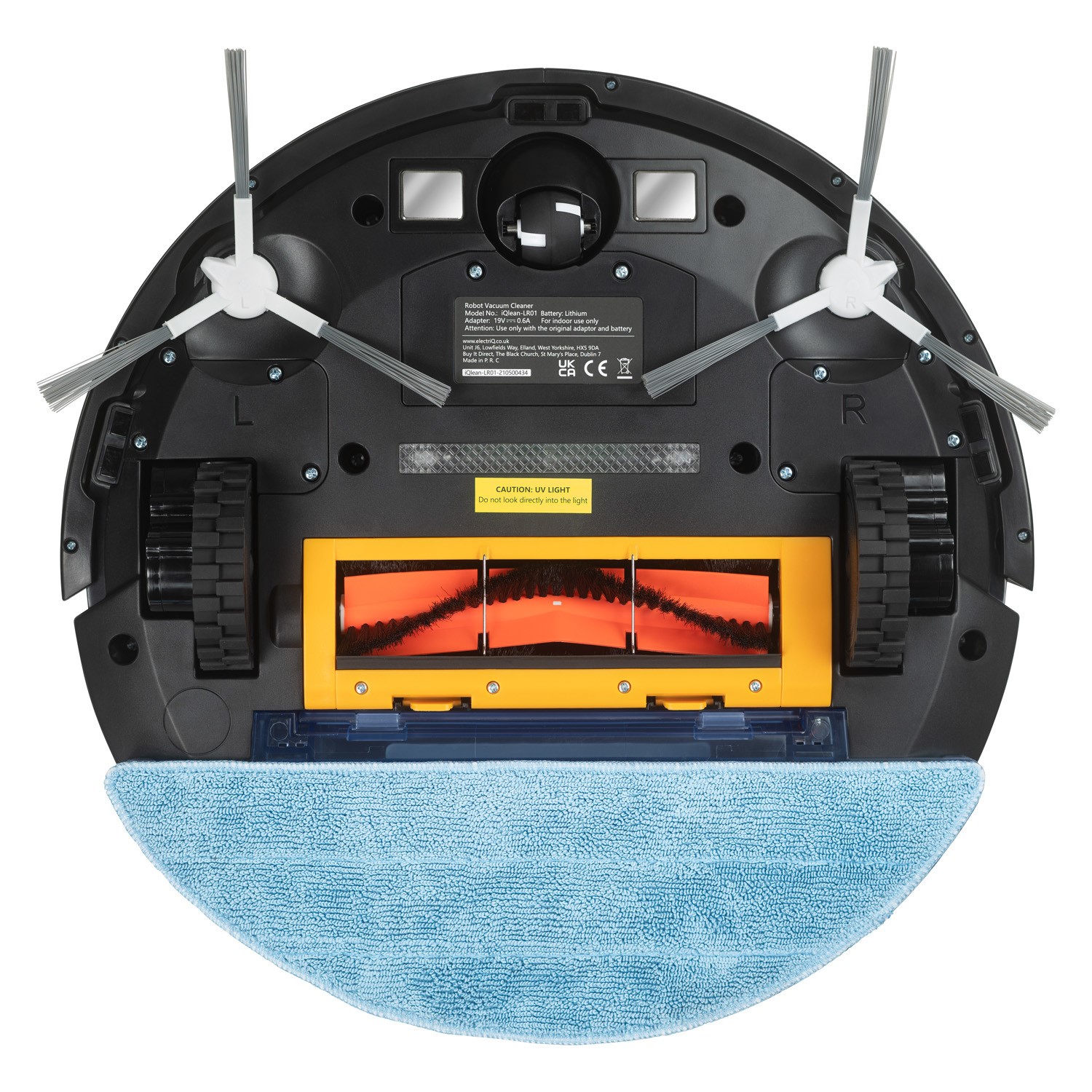 electriQ TONY Robotic Vacuum Cleaner and Mop 4000Pa Suction White iQleanCR02 Appliances