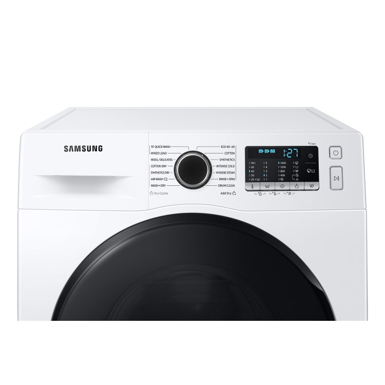 Refurbished Samsung Series 5 WD90TA046BE/EU Freestanding 9/6KG 1400 Spin Washer Dryer White