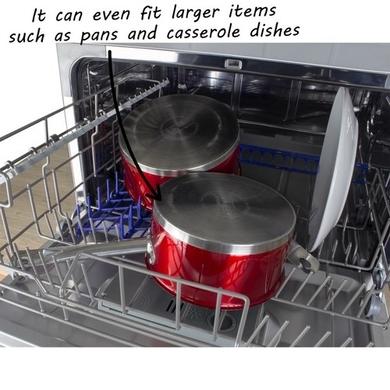 GRADE A2 - electriQ 6 Place Freestanding Compact Table Top Dishwasher - Silver