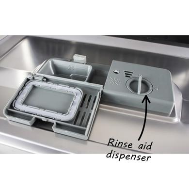 GRADE A2 - electriQ 6 Place Freestanding Compact Table Top Dishwasher - Silver