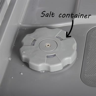 GRADE A2 - electriQ 6 Place Freestanding Compact Table Top Dishwasher - Silver