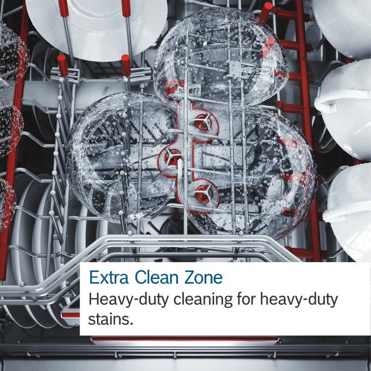 Refurbished Bosch Serie 8 SMS8YCI03E 14 Place Freestanding Dishwasher Silver