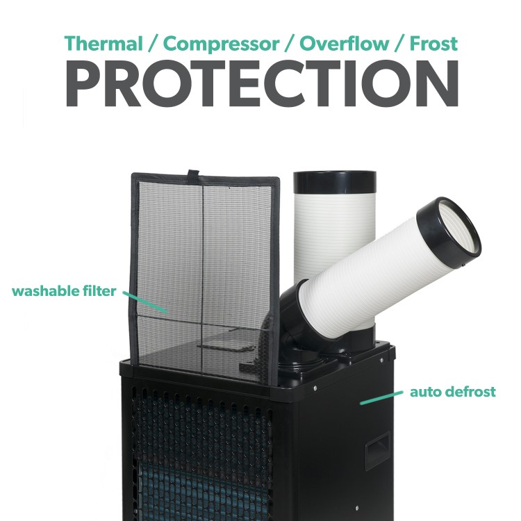 Refurbished electriQ Heavy Duty 9200 BTU Portable Commercial Air Conditioner