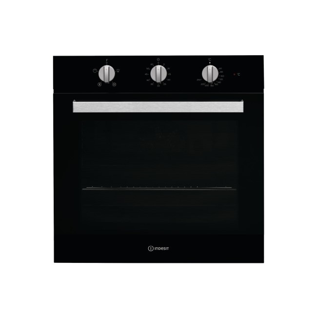 Indesit Aria Electric Fan Assisted Single Oven - Black