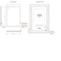 Rectangular LED Bathroom Mirror with Demister 500 x 700mm- HiB Globe 50 