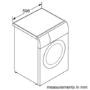 GRADE A2 - Bosch WVG3047SGB Serie 6 7kg Wash 4kg Dry 1500rpm Freestanding Washer Dryer - Silver