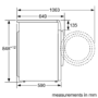 GRADE A2 - Bosch WVG3047SGB Serie 6 7kg Wash 4kg Dry 1500rpm Freestanding Washer Dryer - Silver