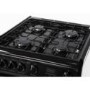 Hotpoint 60cm Double Oven Gas Cooker - Black