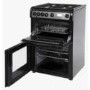 Hotpoint 60cm Double Oven Gas Cooker - Black