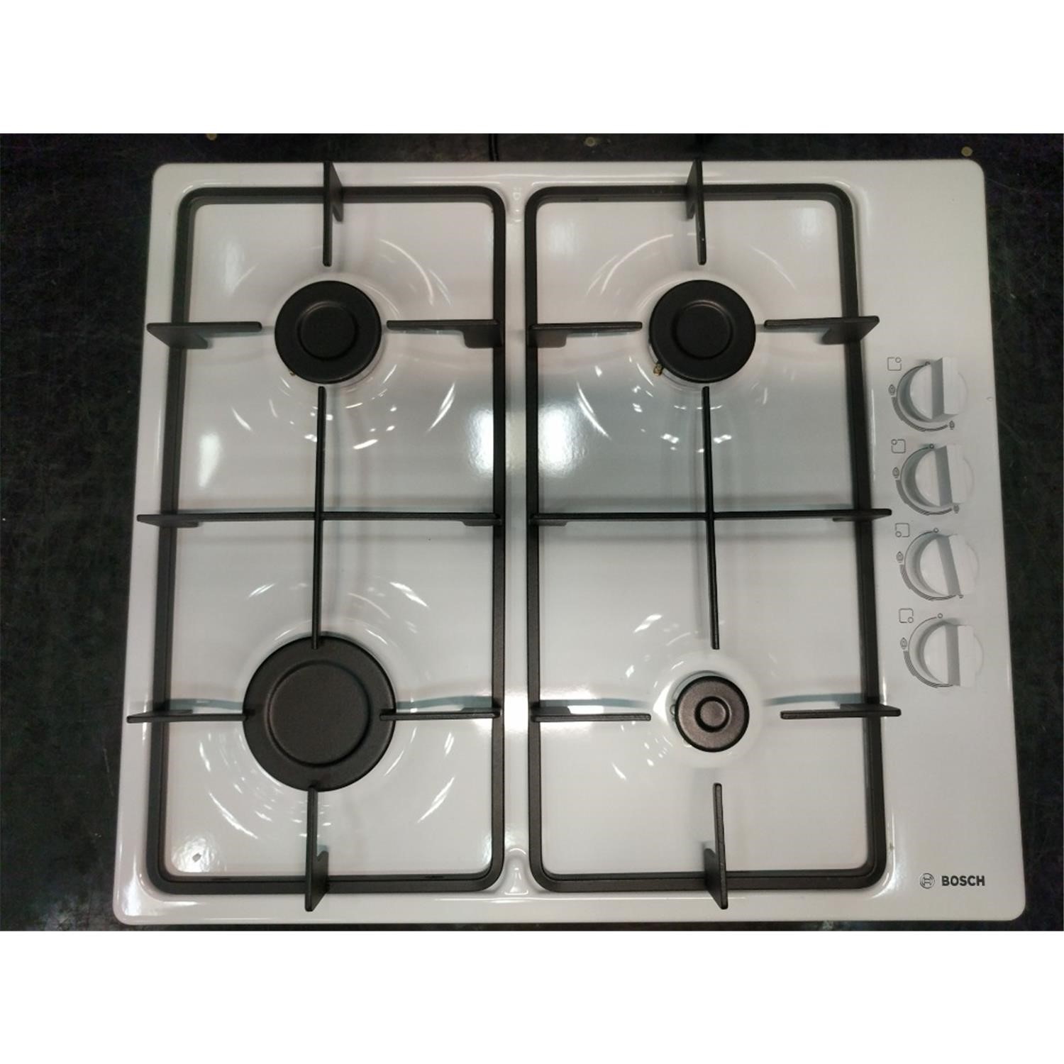 Refurbished Bosch Series 2 PBP6B2B60 58cm 4 Burner Gas Hob White