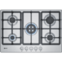 Refurbished Neff N50 T27BB59N0 75cm 5 Burner Gas Hob with Cast Iron Pan Stands Stainless Steel