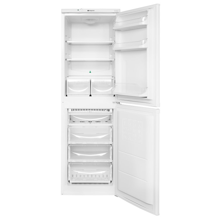 HOTPOINT HBNF5517W 228 Litre Freestanding Fridge Freezer 50/50 Split Frost Free 54.5cm Wide - White
