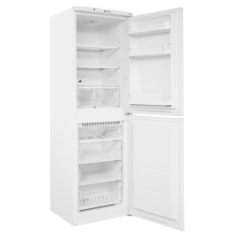 HOTPOINT HBNF5517W 228 Litre Freestanding Fridge Freezer 50/50 Split Frost Free 54.5cm Wide - White