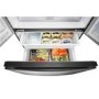 Hisense 596 Litre French Style American Fridge Freezer With Super Cooling  - Stainless Steel Look