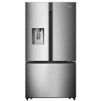 Hisense 596 Litre French Style American Fridge Freezer With Super Cooling  - Stainless Steel Look