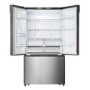 Hisense 596 Litre French Style American Fridge Freezer With Super Cooling  - Stainless Steel Look