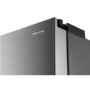 Hisense 596 Litre French Style American Fridge Freezer With Super Cooling  - Stainless Steel Look
