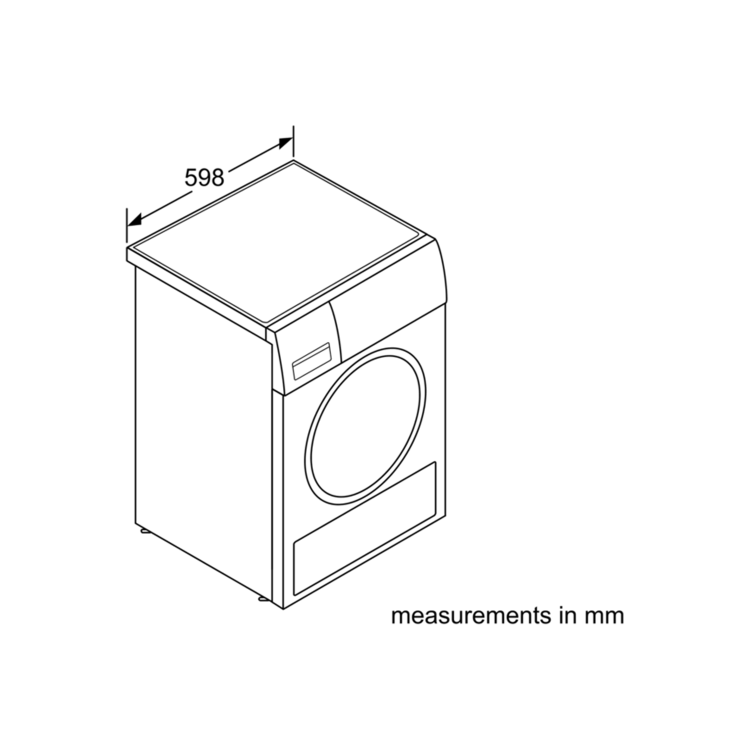Refurbished Bosch Series 4 WTN83201GB Freestanding Condenser 8KG Tumble Dryer White