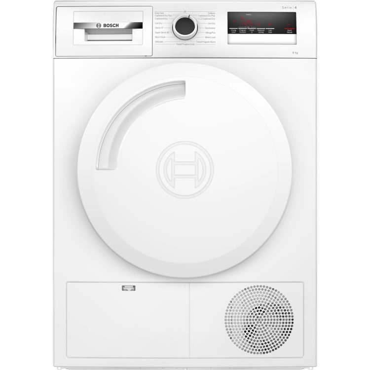 Bosch Series 4 8kg Condenser Tumble Dryer - White