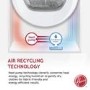 Refurbished Hoover HLEH9A2TCE-80 Freestanding Heat Pump 9KG Tumble Dryer White