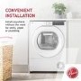 Refurbished Hoover HLEH9A2TCE-80 Freestanding Heat Pump 9KG Tumble Dryer White